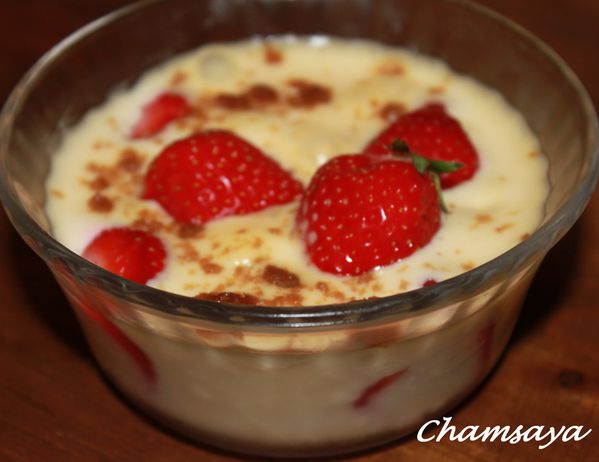 Tiramisu aux fraises et speculoos