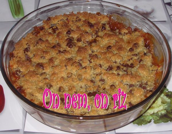 Crumble choco-pommes-pruneaux2