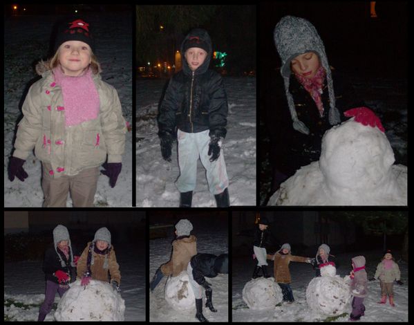 montage fille neige