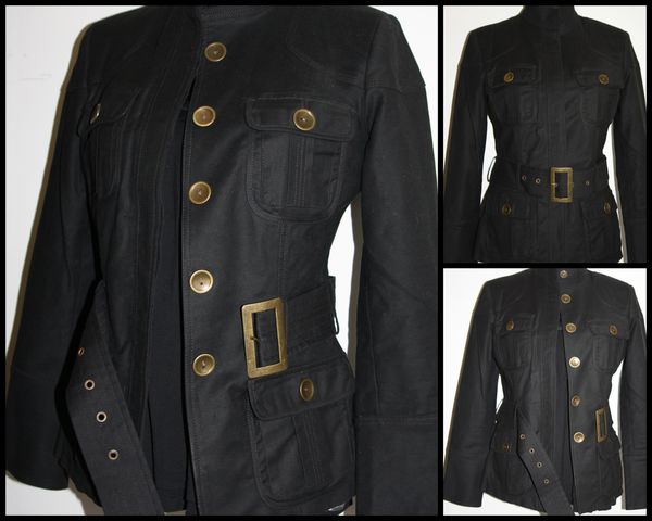 Veste noire ZARA saharienne