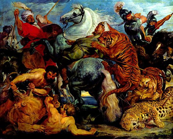 Rubens tigres et lions
