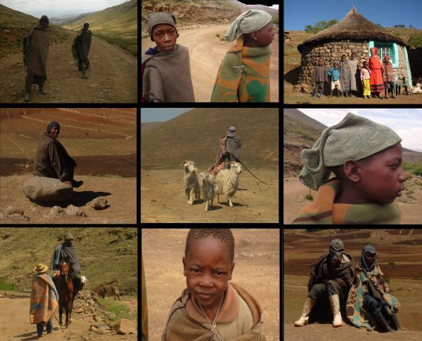 collage portrait Lesotho II