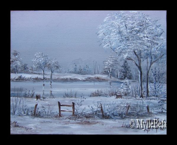 paysage de neige gris Myllebefa