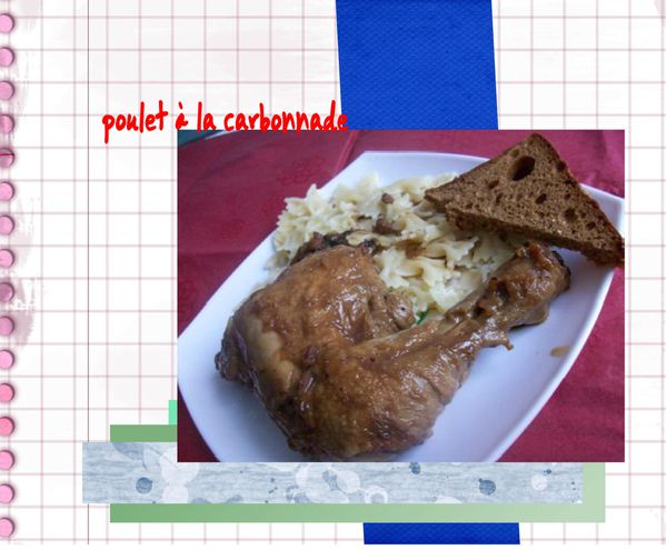 poulet à la carbonnade