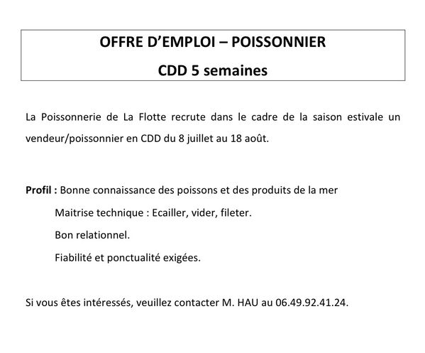 Offre d emploi etalagiste