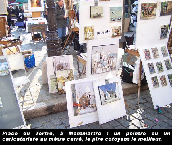 Balade à Paris - mars 2011 - Place du Tertre - Montmartre