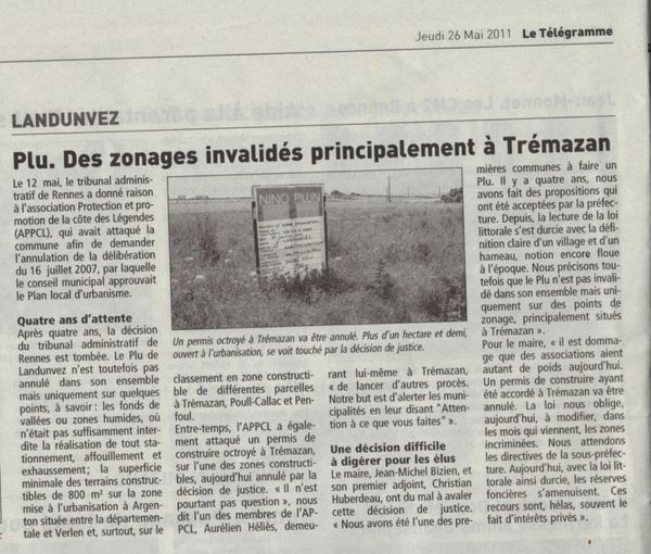 article Télégramme 26mai2011