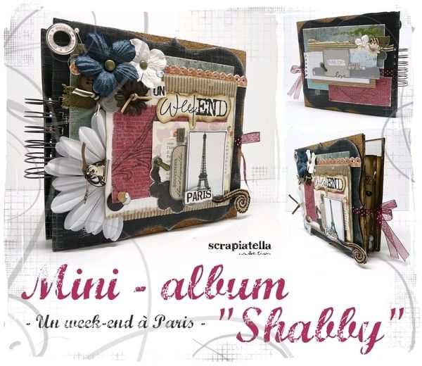 Panel Mini-Album Shabby