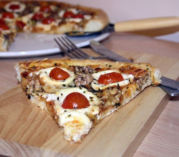 Pizza au chevre