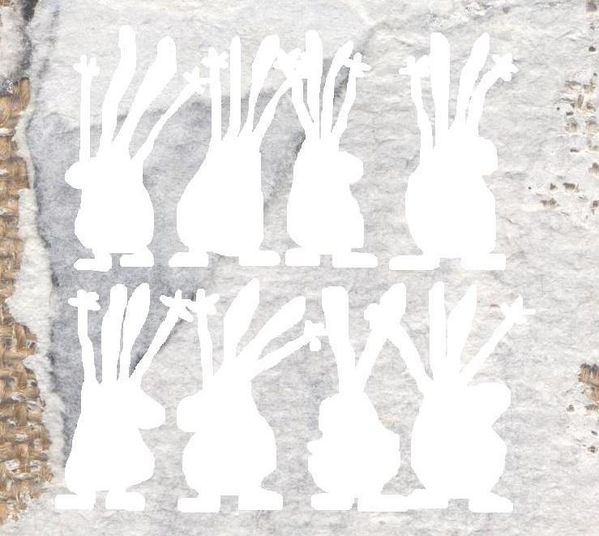 7 lapins les mains en l'air