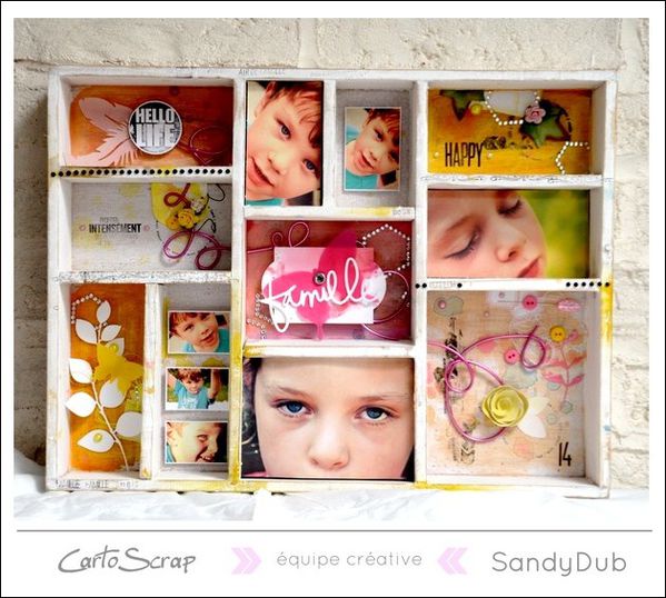 cadre home deco SandyDub cartoscrap