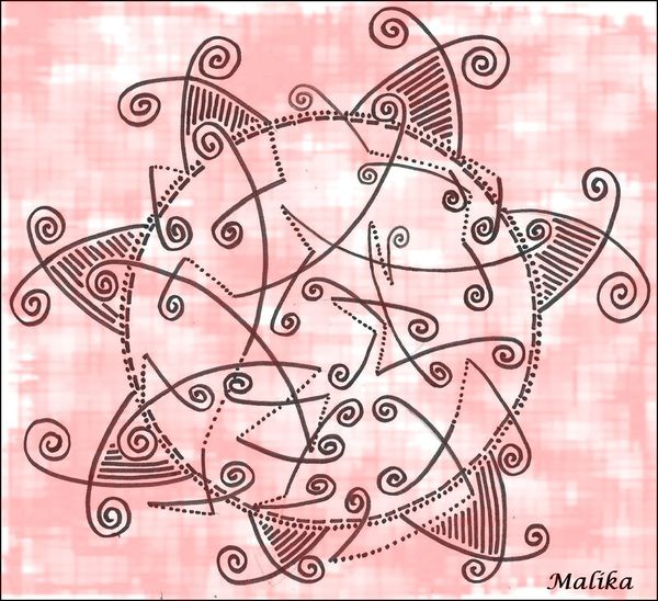 Mandala à ma façon rose