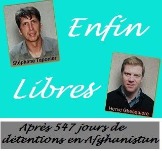 otages français en Afghanistan- libérés