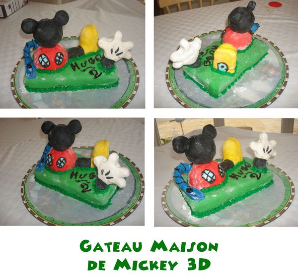gateau maison de mickey 3D