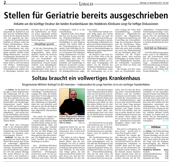 Böhme-Zeitung 15.11.2010 HKK