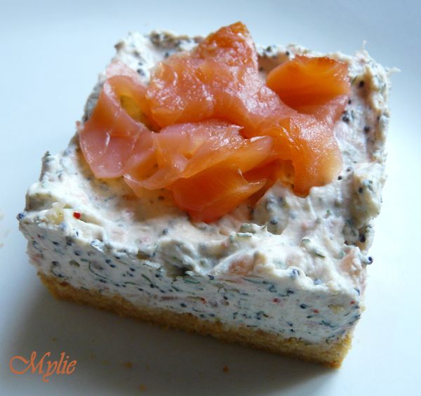 cheesecake saumon fumé pavot 1