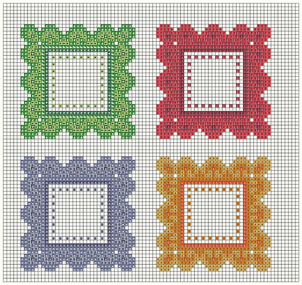 cornici colorate blocks & symbols 3