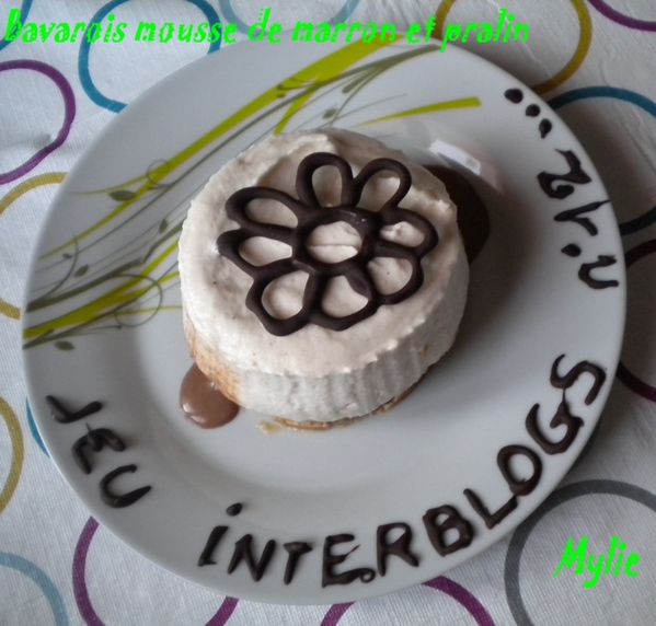 bavarois mousse marron et pralin 1