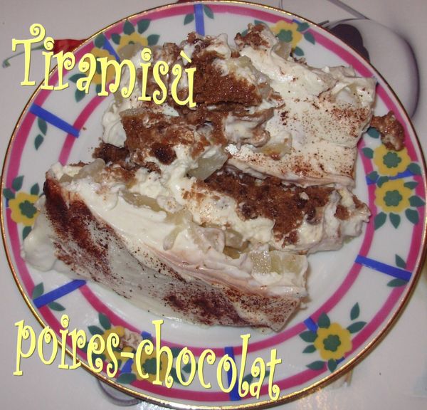 Tiramisù poire-choco2