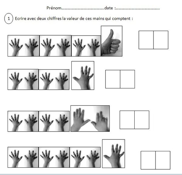 que dix doigts voici un exemple de fiche que j ai elabore pour ...