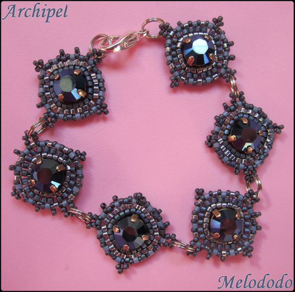 Bracelet Archipel Bleu Métal1
