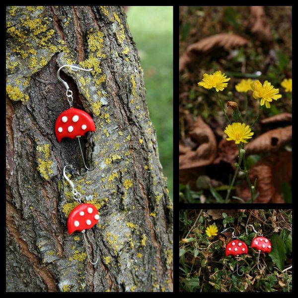 boucles d'oreille parapluie