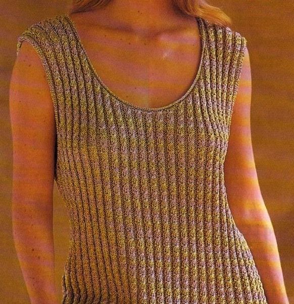 debardeur femme a tricoter gratuit