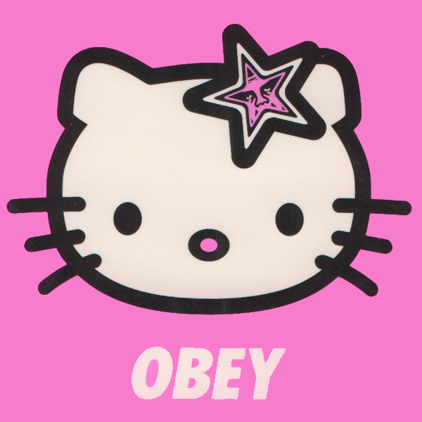 hello kitty obey. hello kitty obey.