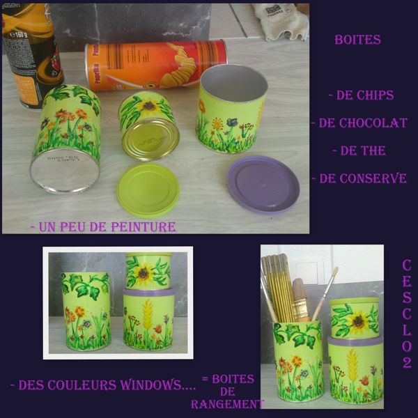 boites de rang.