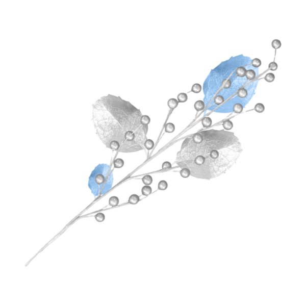 10042012 feuille branche fleur argent gri bleu