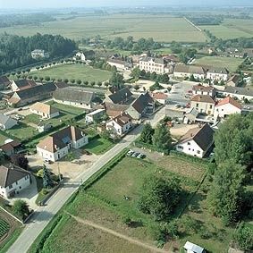 Epervans vue du ciel