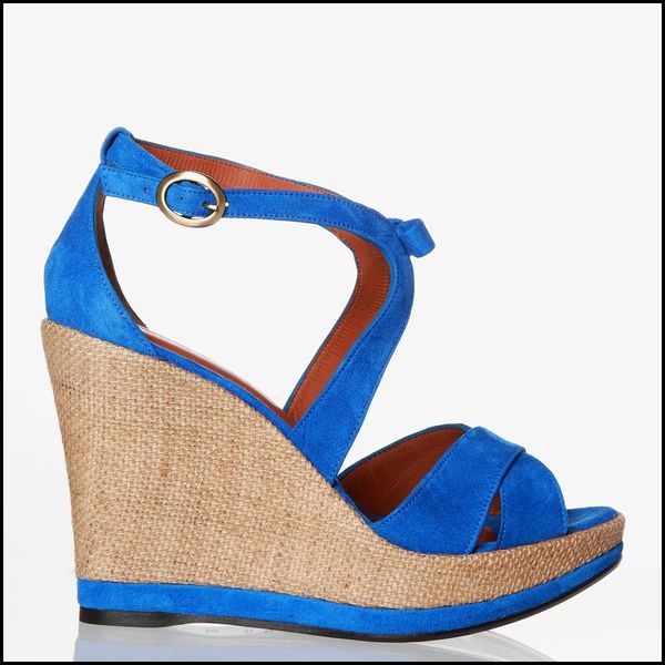 chaussure bleu roi pour femme