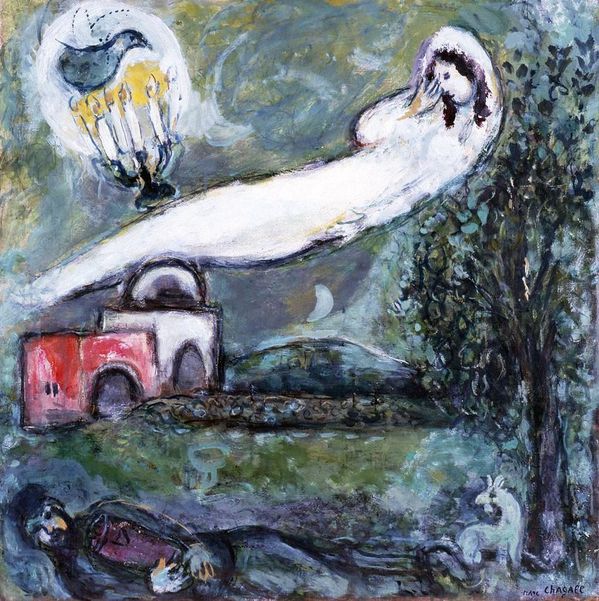 3442909 1 Marc Chagall Rachels Grabmahl 1966 l auf Leinwand