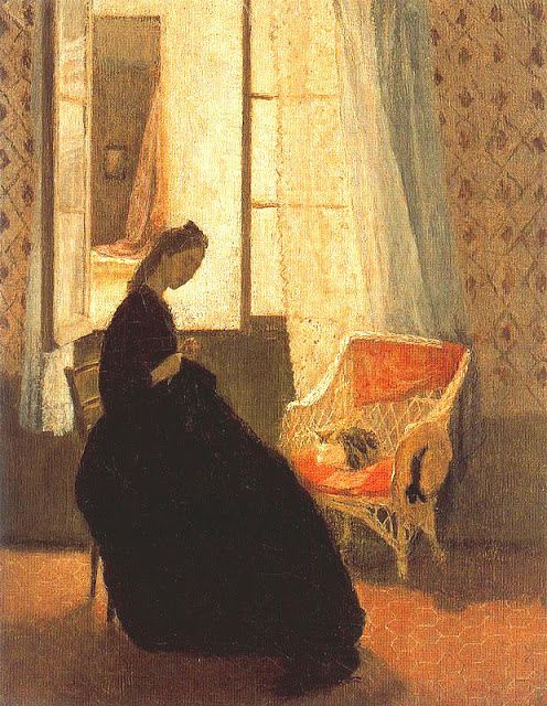 126 Gwen John (British painter, 1876-1939) Interior with Wo