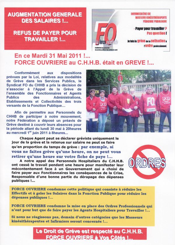 greve 31 mai 2011