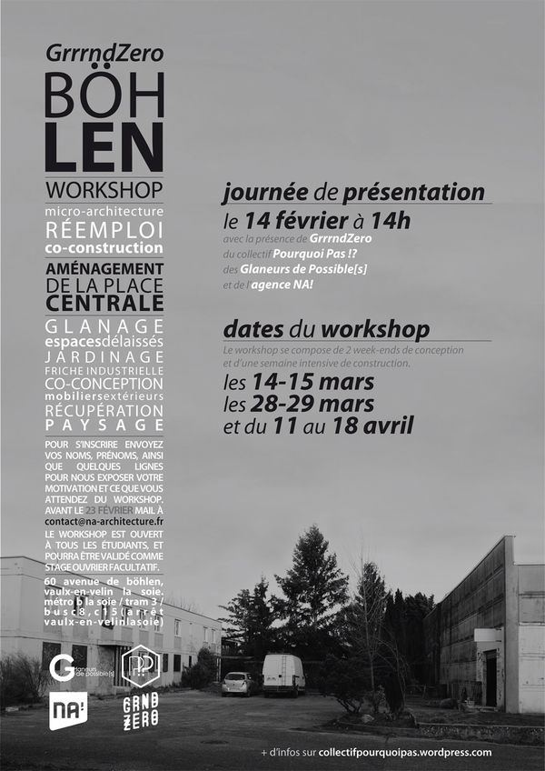 Workshop GZ Affiche Grenoble