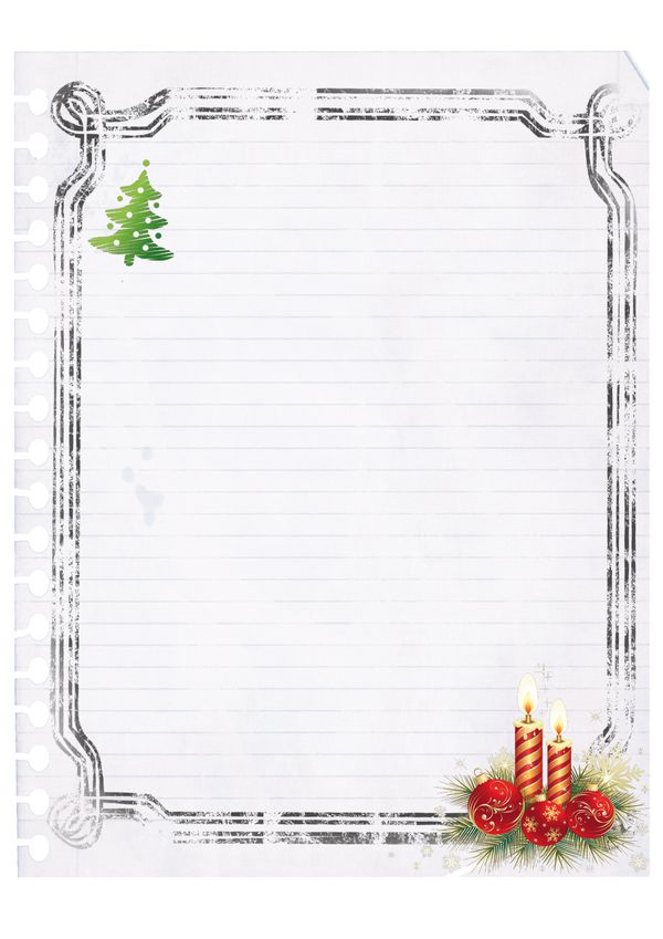 Papier à lettre au Père-Noël - Suivez-moi sur mon nouveau blog http