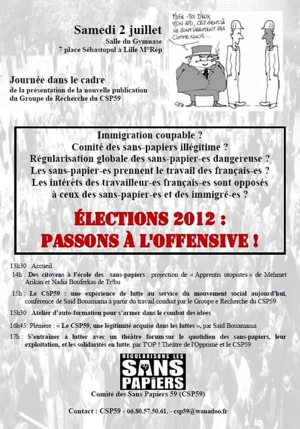 Election2012,Sans-Papiers,passons à l'offensive ! Journée
