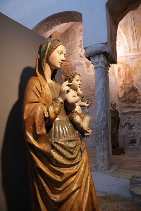 sculpt Vierge à l'enfant OB