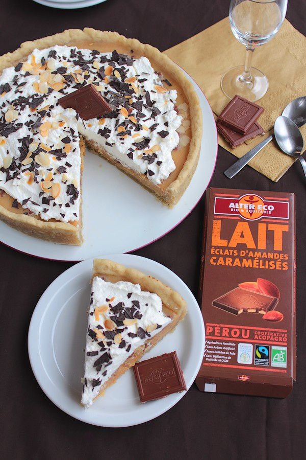 Tarte au Caramel Fondant Chocolat Amandes & Chantilly 17