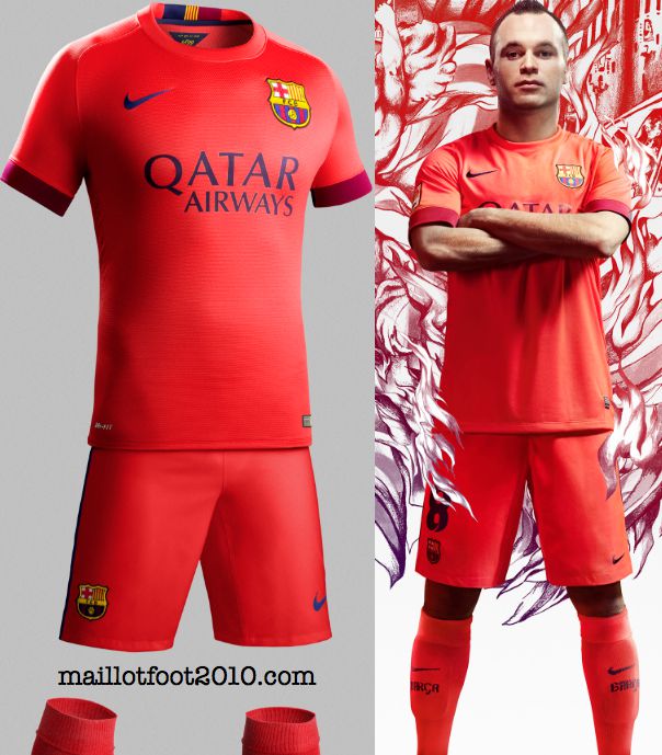 fc barcelone maillots 2014 2015 away