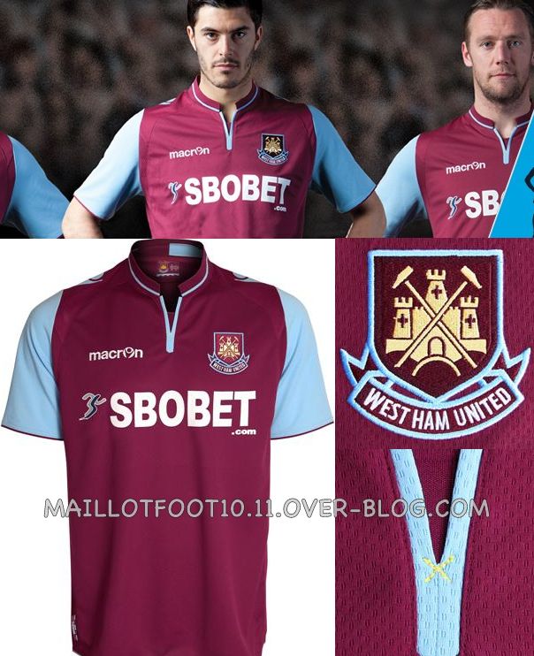 maillot 2012-13 New-home-kit-west-ham-2013-