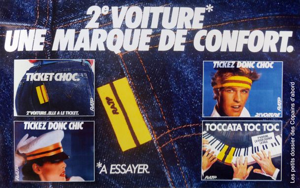 RATP Ticket chic ticket choc campagne 1981