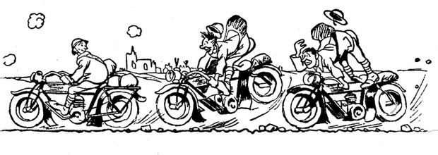 Dessin estafette J. Routier
