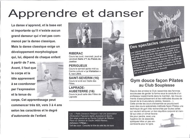 Petis danseurs PERIGORD 2011 2