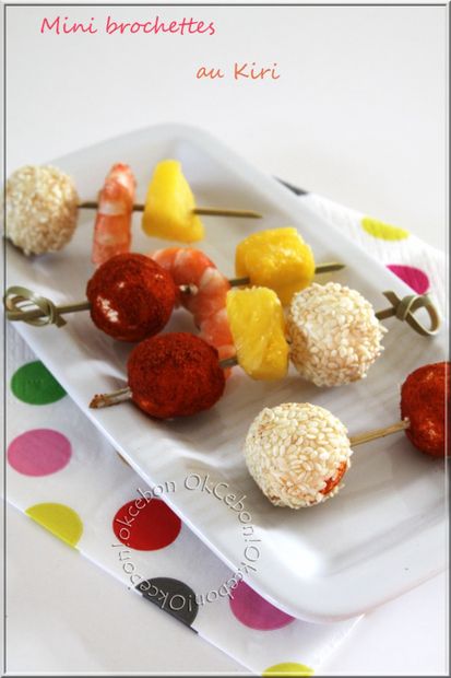 Mini brochettes de kiri