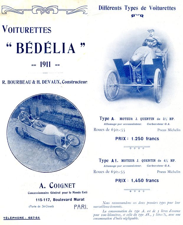 Bédélia catalog 1911 double page