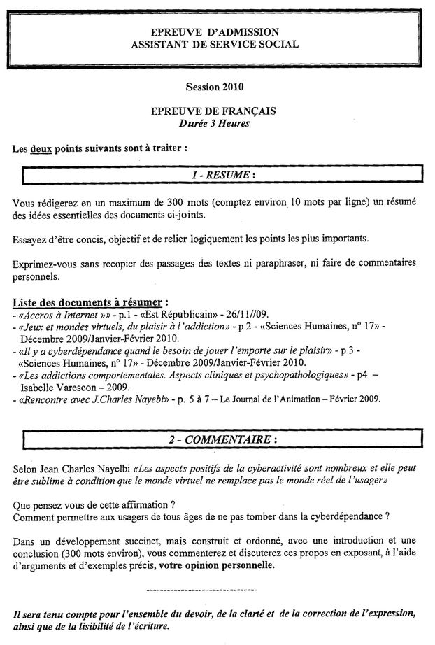 sujet de dissertation concours assistante sociale 8 annales de concours d'entrée pour le concours/examen assistant de service social - fph-as gratuit, sujet et corrigé bankexamfr. sujet de dissertation concours assistante sociale 8 annales de concours d'entrée pour le concours/examen assistant de service social - fph-as gratuit, sujet et corrigé bankexamfr.