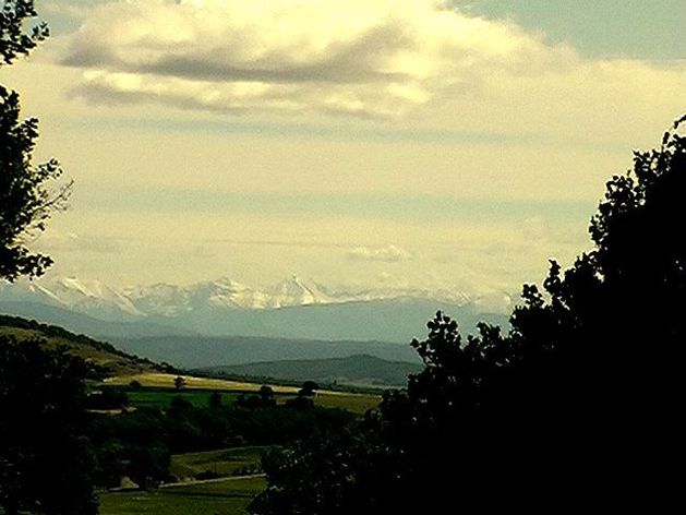 Les Alpes de Provence vues de Montjustin