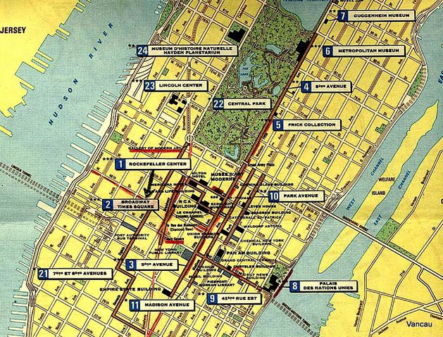 Plan de Central Park-New-York